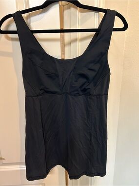 lululemon athletica Black Support Tank with Scoop Neck